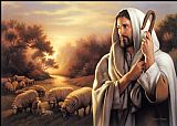 Unknown Artist The Lord is My Shepherd painting